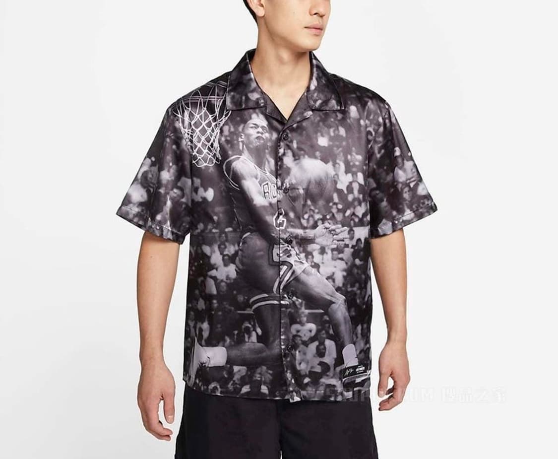 나이키 조던 아 마 마니에르 사틴 버튼 업 반팔 셔츠 남방 XL 상품이미지3