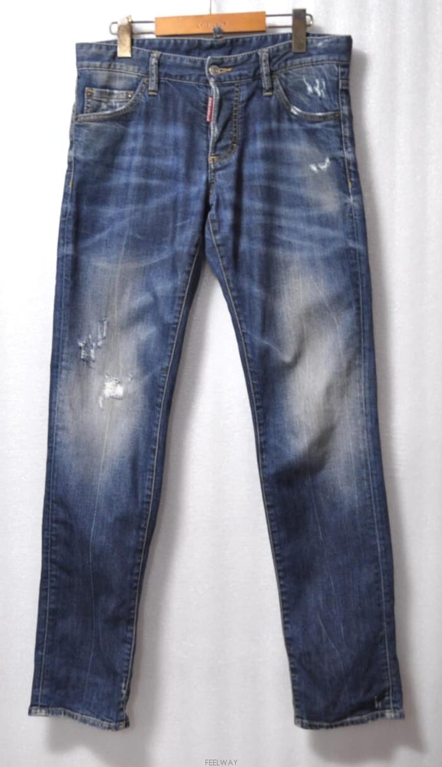 디스퀘어드 남성스팸패치데미지워싱진 상품이미지1