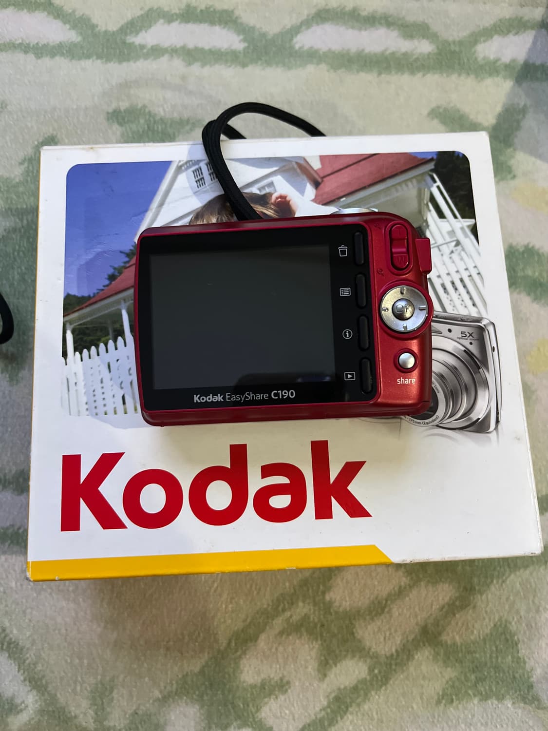코닥 c190 레드 빈티지 디카 카메라  상품이미지2