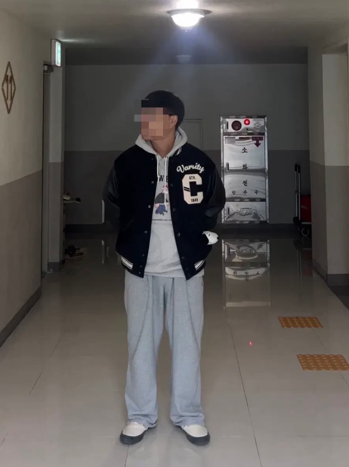 후아유 바시티자켓 L 상품이미지4