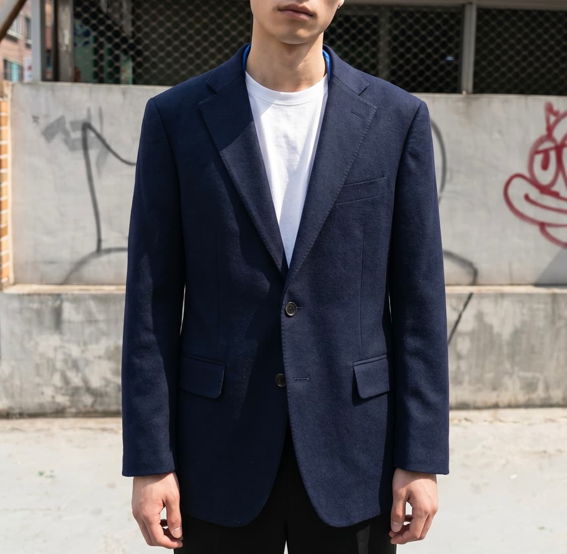 100/ 마에스트로 로로피아나 울 투버튼 블레이저 상품이미지1