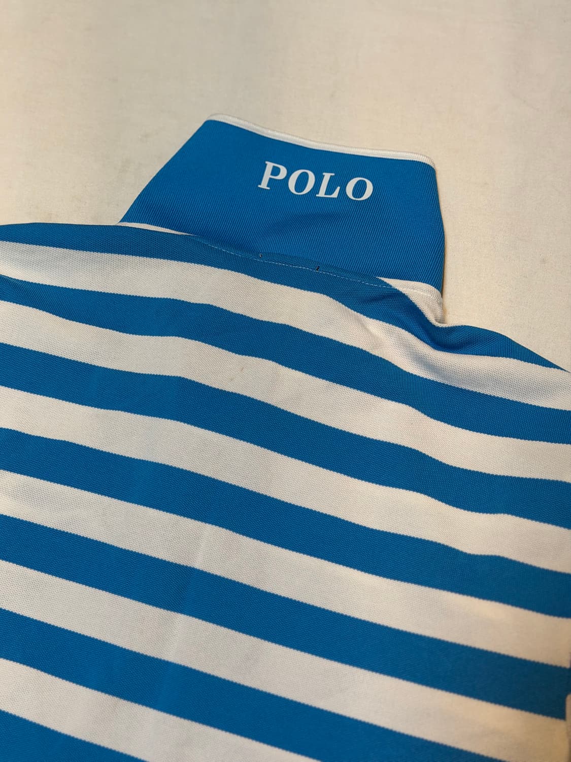 폴로 랄프로렌 빅포니 스트라이프 카라티 블루 상품이미지2