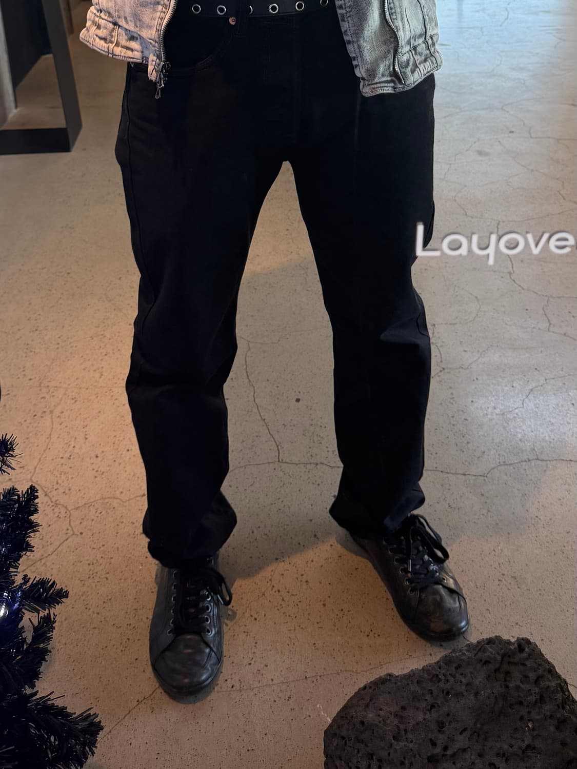 [44] 프라다 스포츠 로고 블랙 레더 스니커즈 상품이미지2