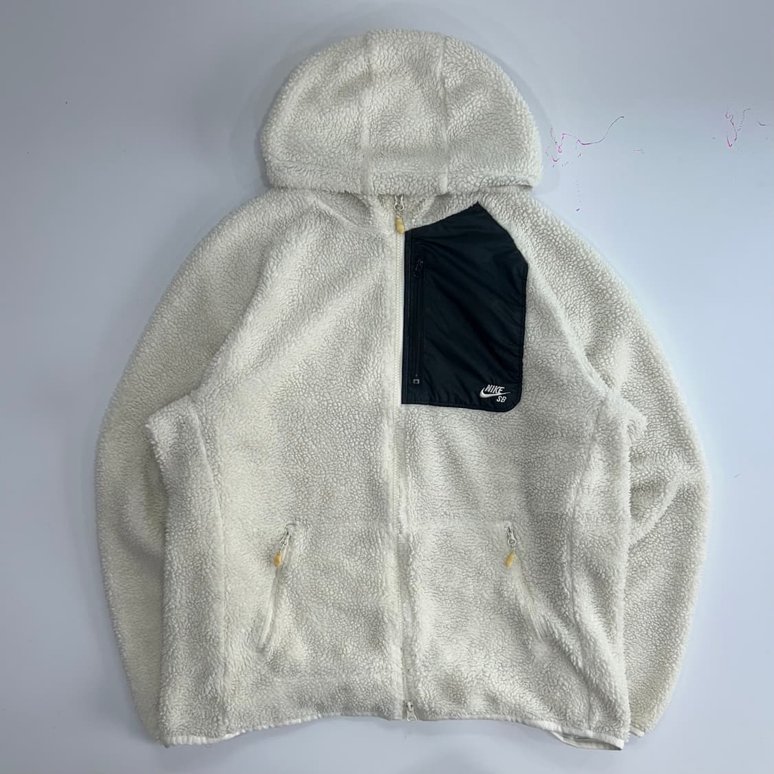 Nike 나이키 아이보리 2-way 후리스 후드집업 상품이미지3