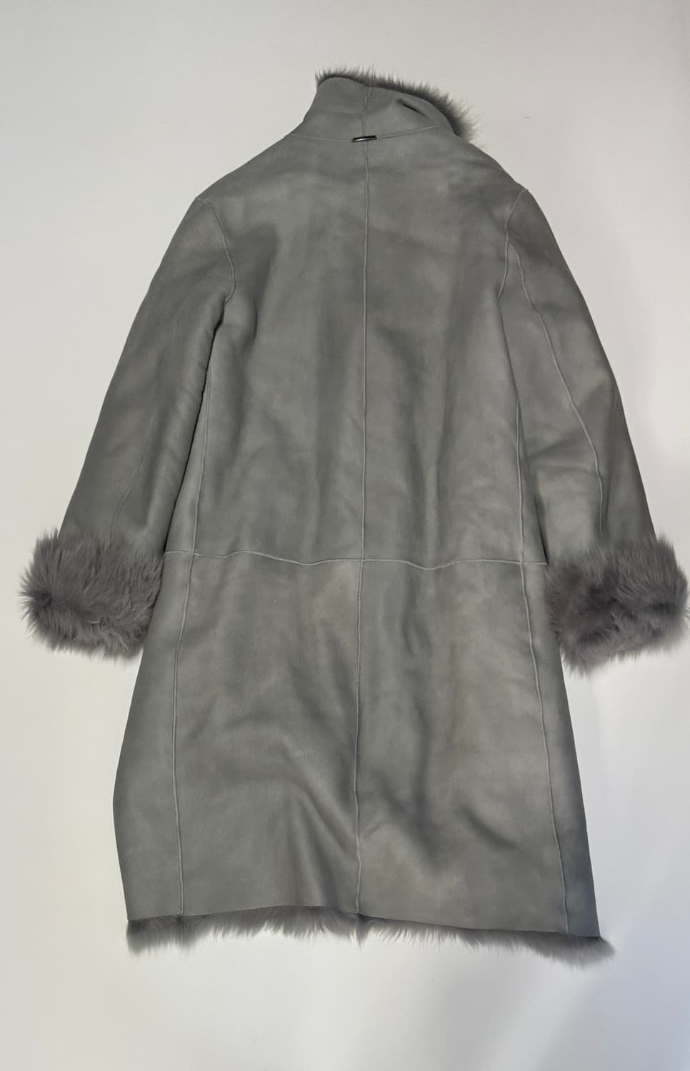 정품!! 여성 파비아나필리피 천연 모피 롱 무스탕 코트 상품이미지2