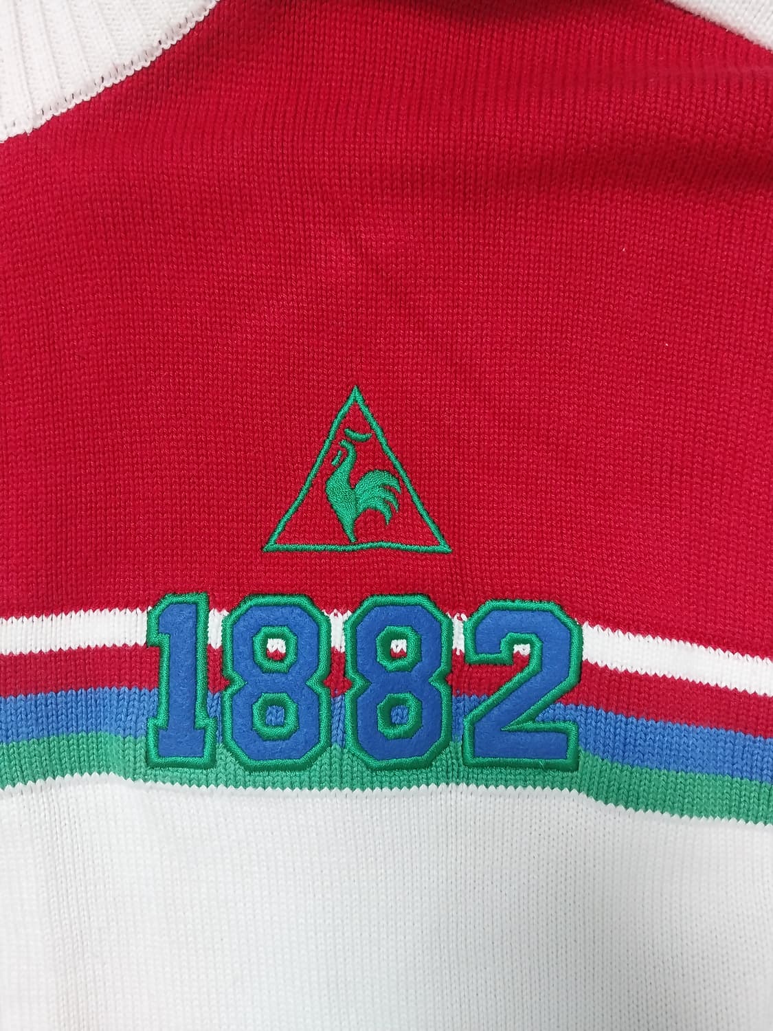 [XL] 르꼬끄 1982 헤리티지 니트 풀집업 자켓 상품이미지4