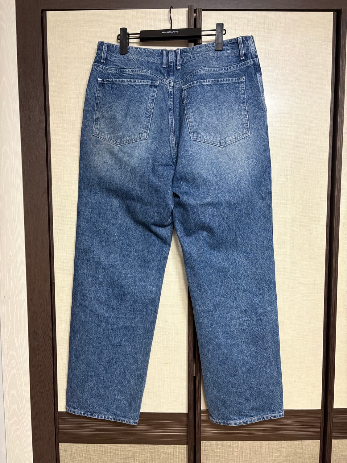 포터리 원워시드 와이드 데님 팬츠(미드블루)- 4 사이즈 상품이미지6