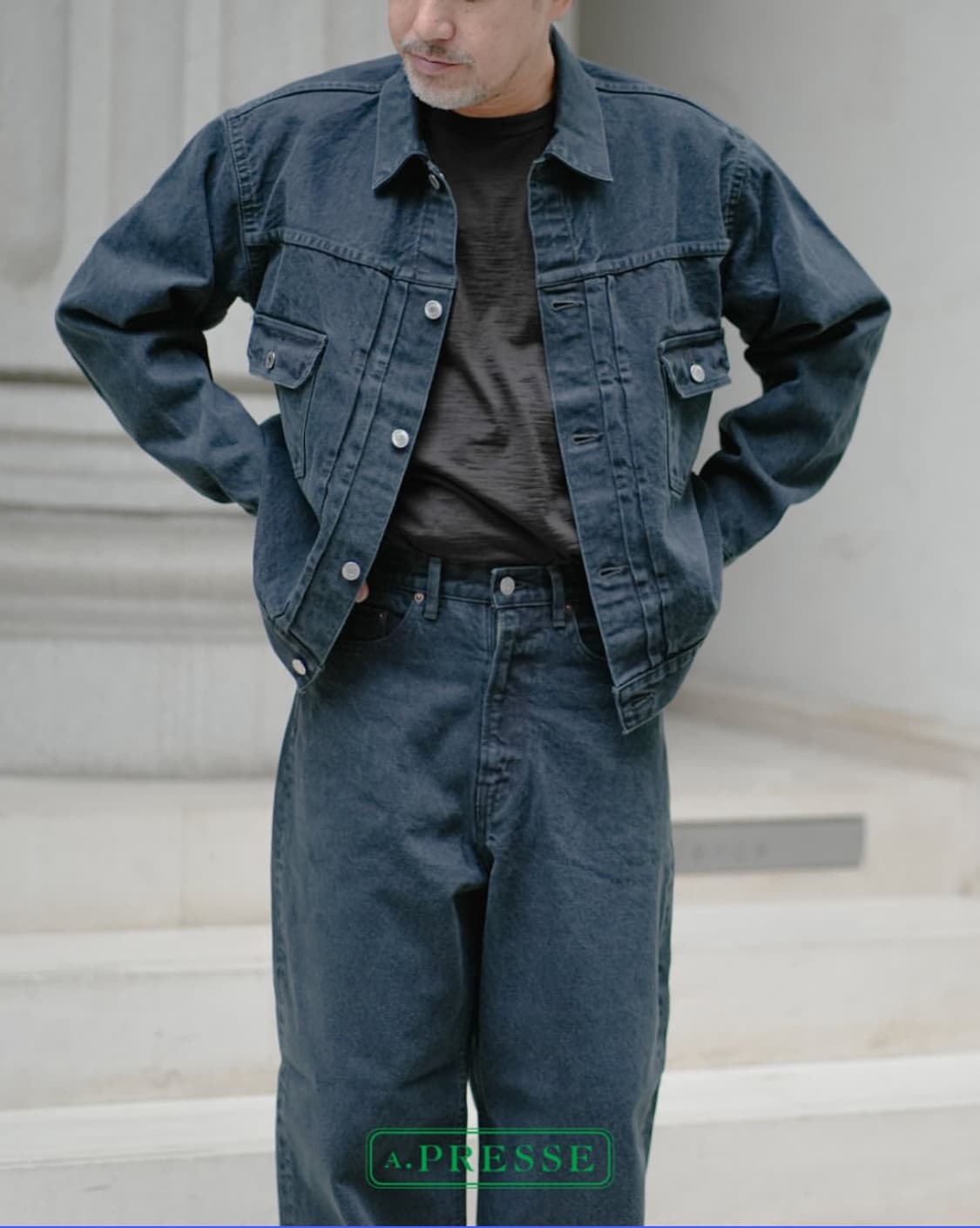 A.PRESSE 아프레쎄 데님 팬츠 & 2ND 타입 데님 자켓 상품이미지1