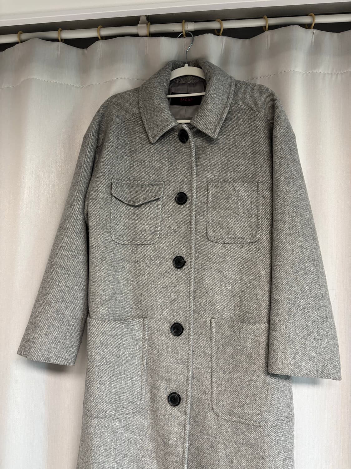 SOUP 롱 코트 회색 숩 코트 그레이 상품이미지2