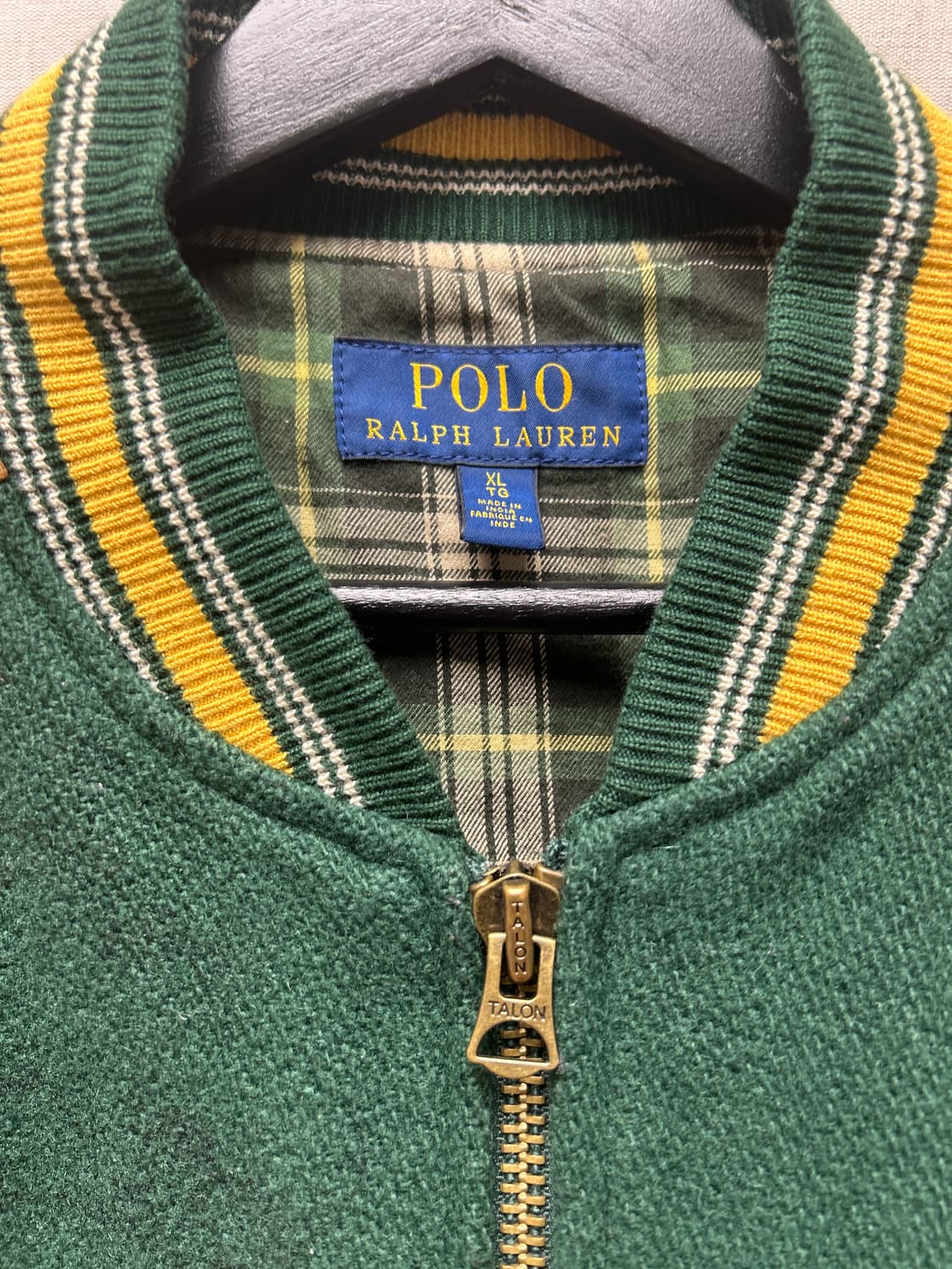 폴로 랄프로렌 올드보이 크루 울 레더믹스  바시티 자켓 XL 상품이미지10