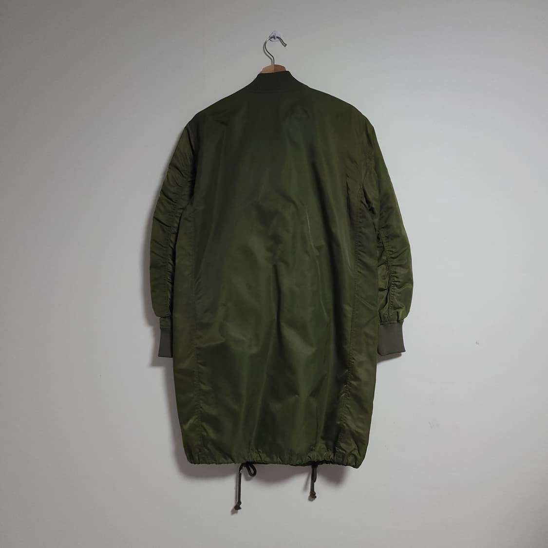 (S) WHO.AU 후아유 여성 롱 MA-1 야상 점퍼 카키 상품이미지6