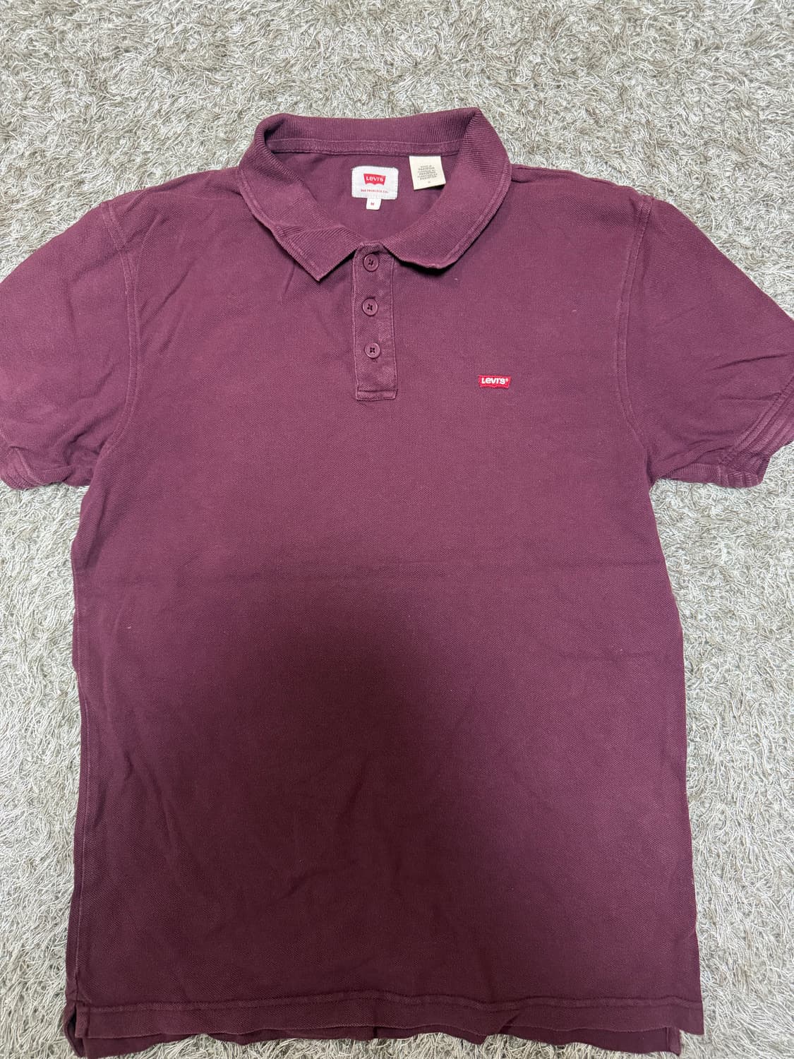 [M] 리바이스 퍼플 반팔 카라티 상품이미지2