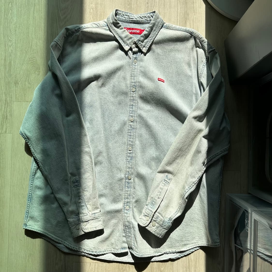 슈프림 스몰 박스 워시드 셔츠 상품이미지2