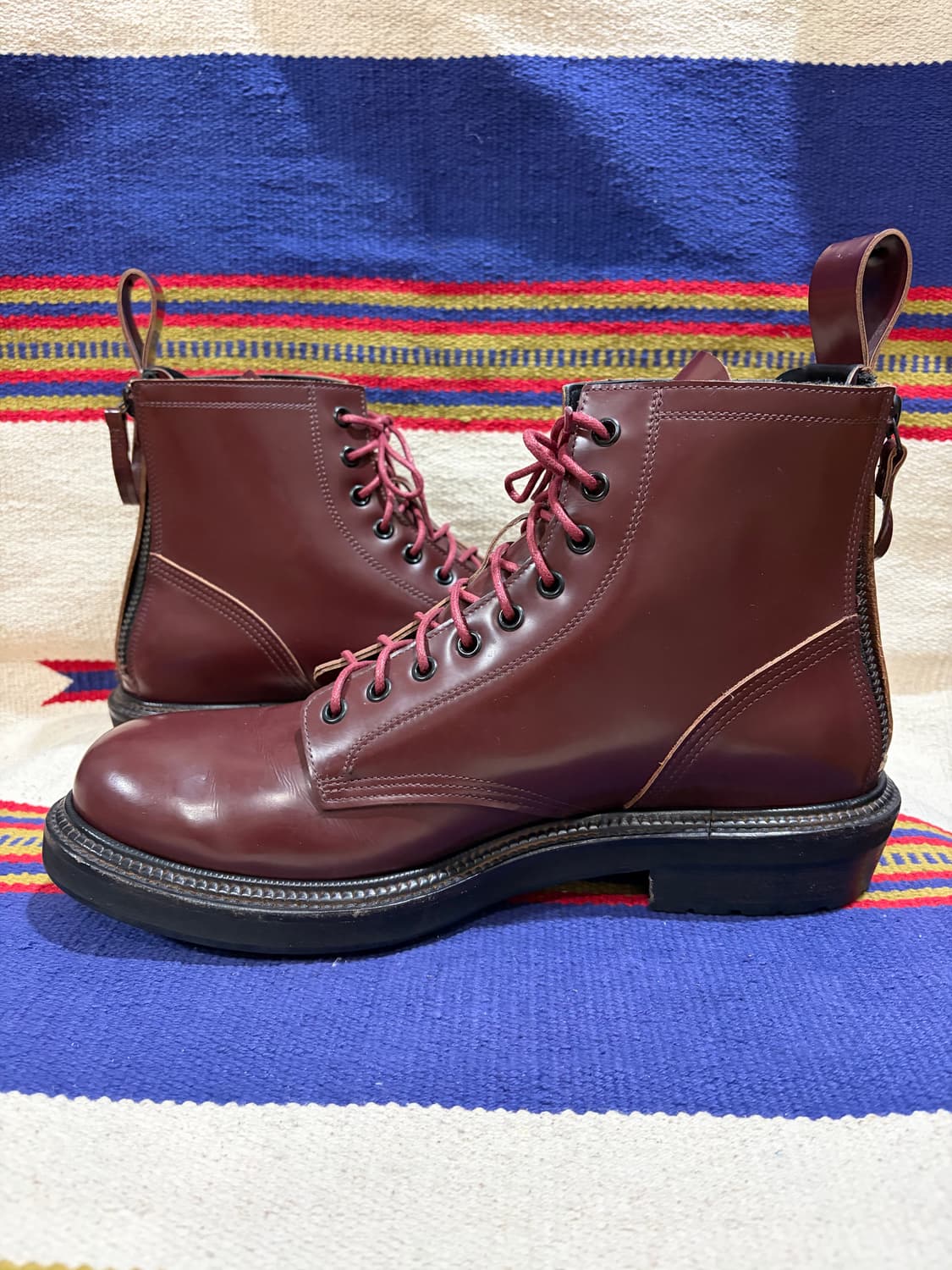 Buttero double back zip lace up boots 상품이미지3