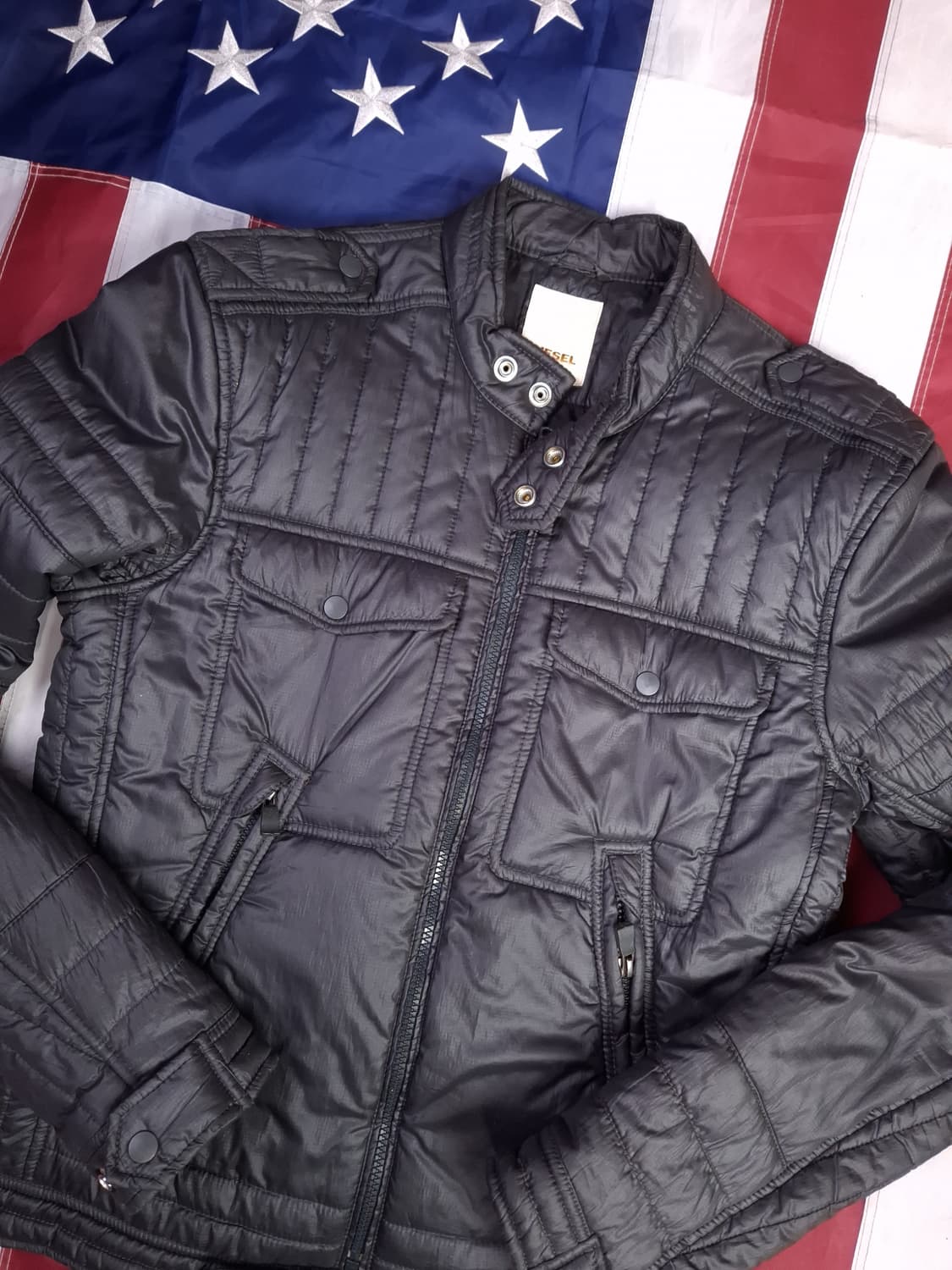 오리지날 디젤 퀼티드 패딩 바이커 자켓 상품이미지2