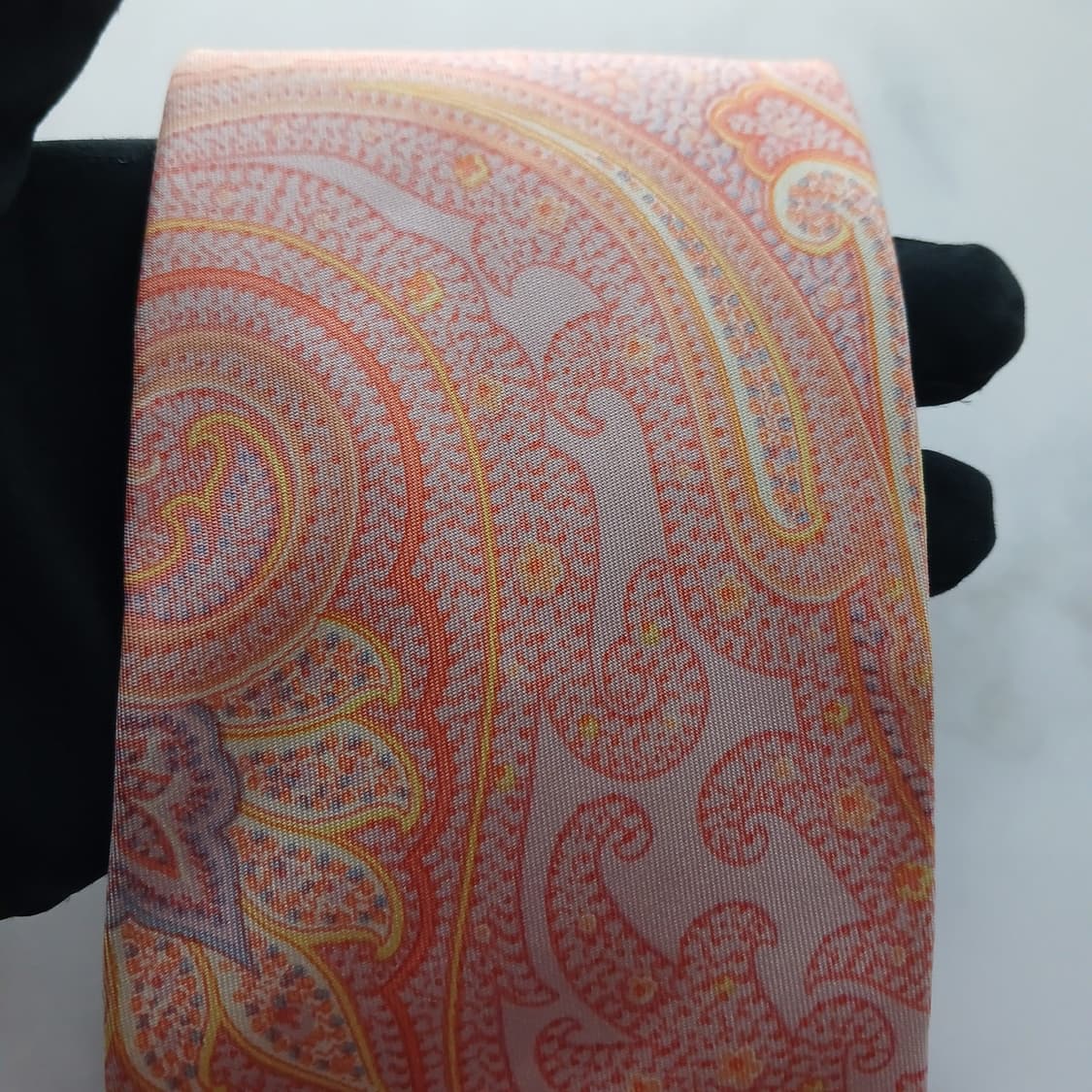 에트로 실크 피치 페이즐리 넥타이 9.6cm A+ A18034
 상품이미지6