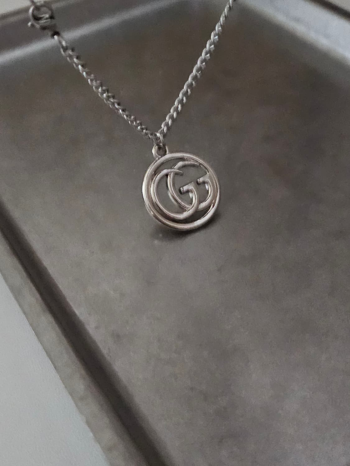 69구찌 빈티지 정품 목걸이 업사이클링 써지컬체인 상품이미지2