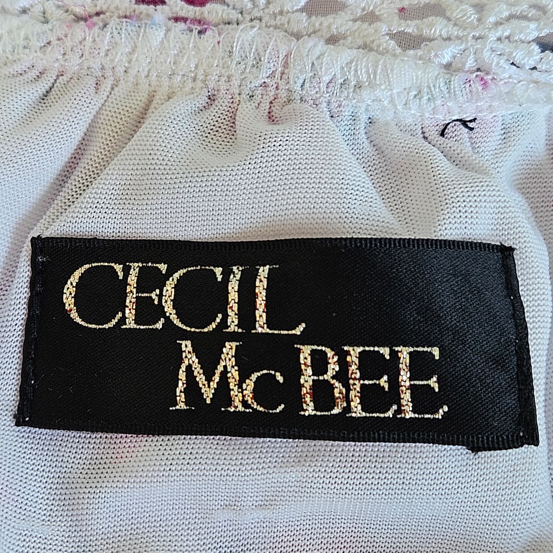 CECIL McBEE플라워 레이스 쉬폰 롱 튜닉블라우스 상품이미지7