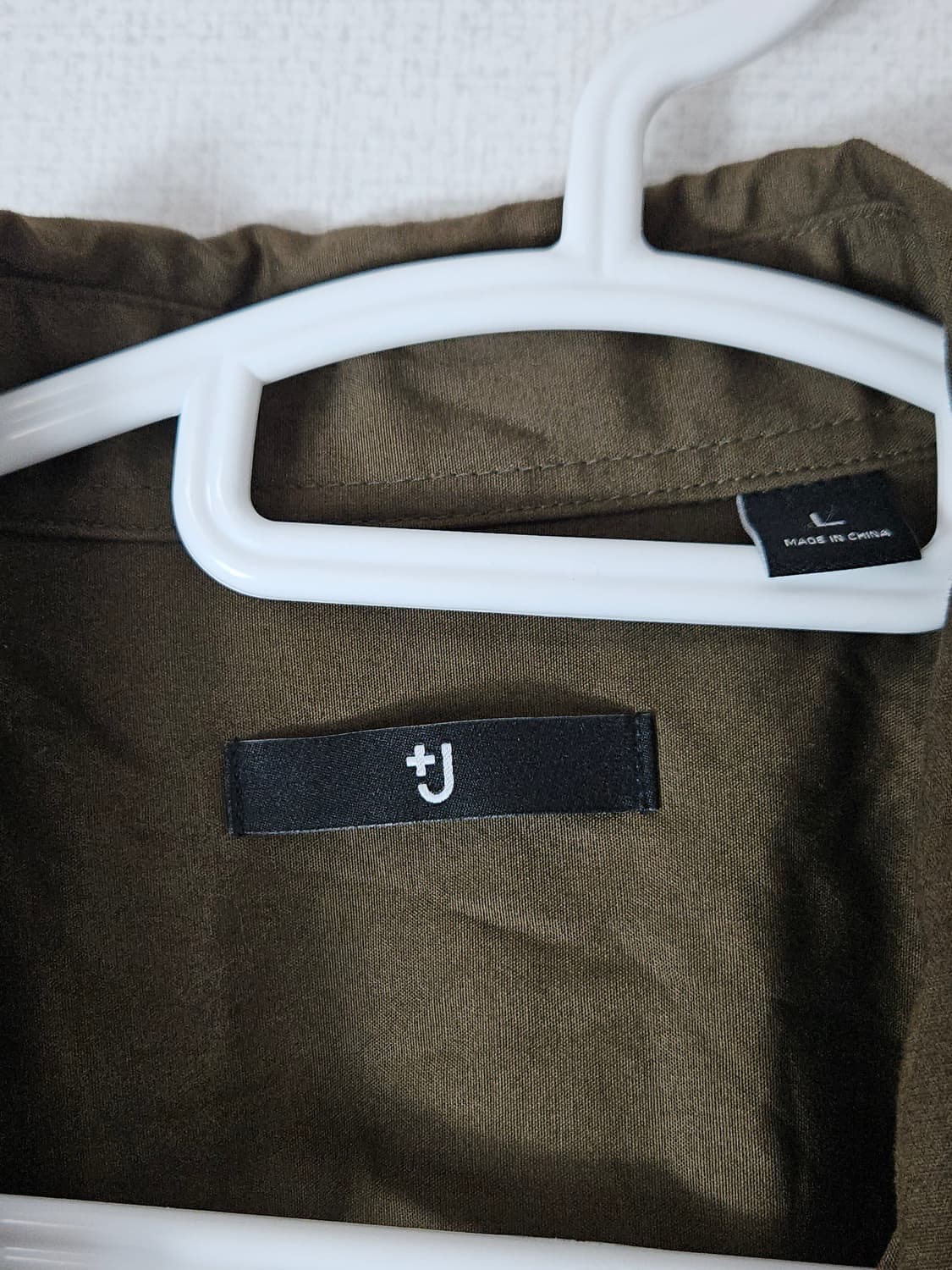 유니클로 +J 질샌더 콜라보 오버사이즈 블루종 스트링 셔츠 자켓 우븐 L 상품이미지2