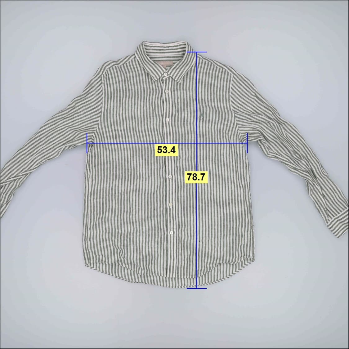 L 빈폴 스트라이프 린넨 셔츠 0420H1 상품이미지5