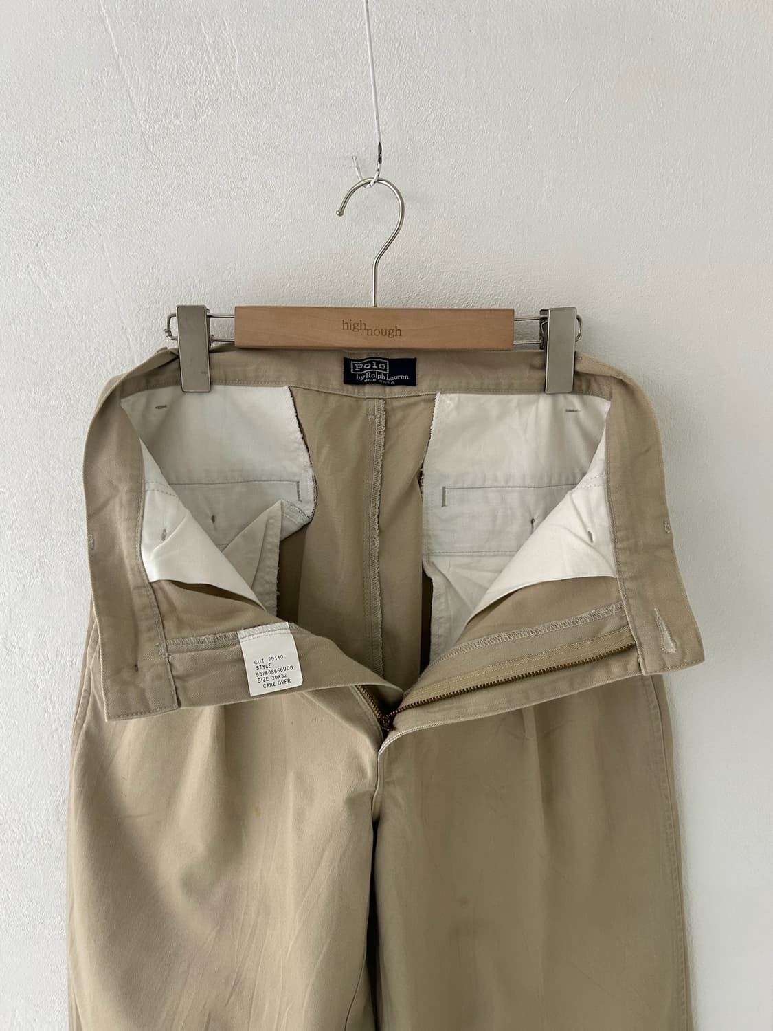 80-90's old label polo 2tuck chino pant. 상품이미지4