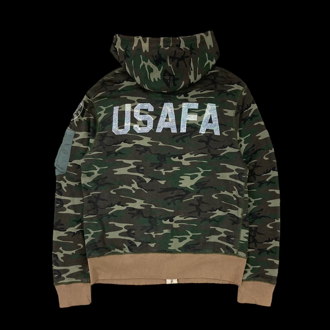AVIREX 아비렉스 카모플라주 데미지 디테일 후드집업 상품이미지2