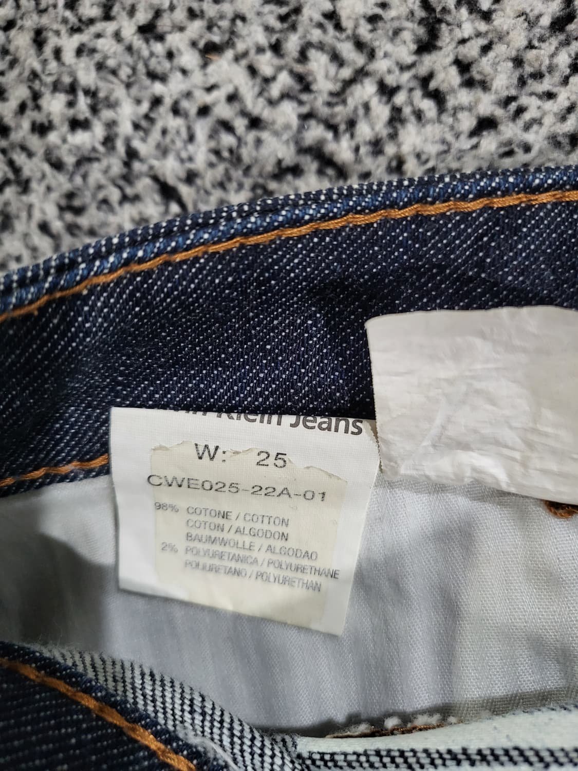 Calvin Klein 진청 데님 스커트 상품이미지4