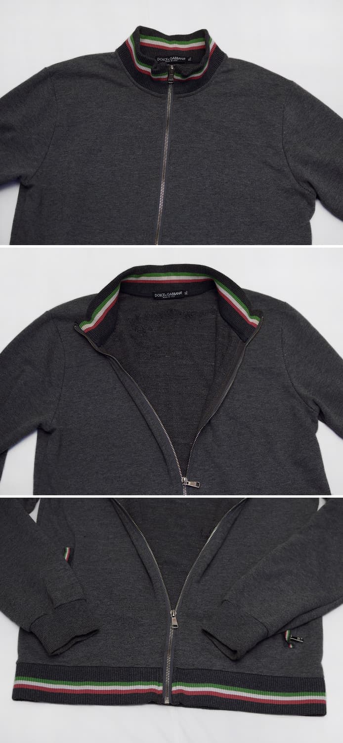 돌체앤가바나 (D&G) 이태리 삼선 라이닝 코튼집업 자켓 (95-100) 상품이미지4