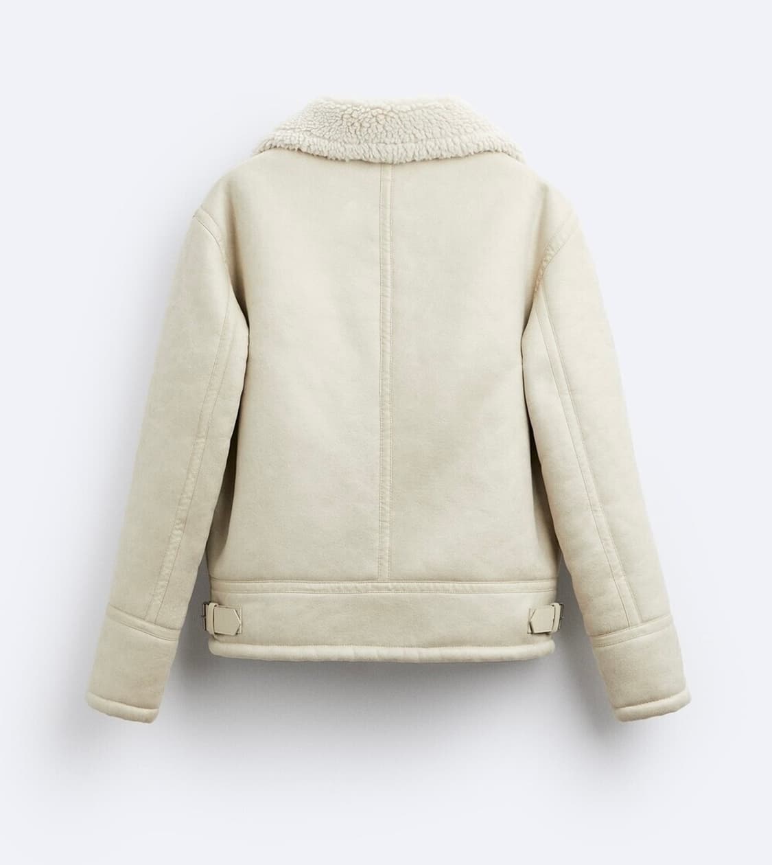 ZARA 자라 스웨이드 무스탕 자켓 아이보리 (정가 9만원) 상품이미지2