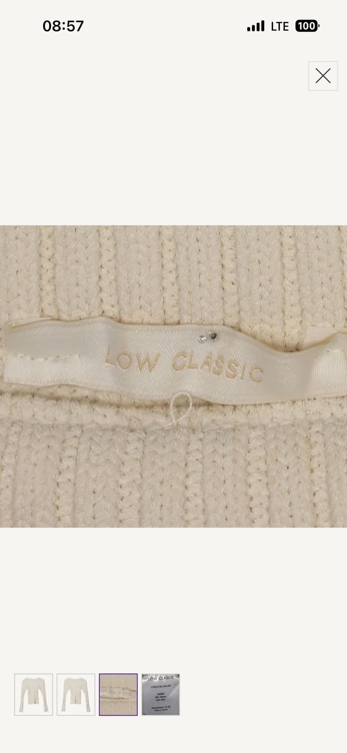 로우클래식 보트넥 니트 상품이미지5