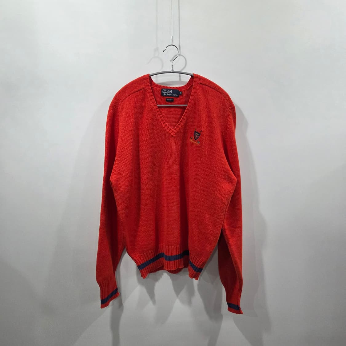 90s 폴로랄프로렌 신한 코튼 브이넥 니트 95 상품이미지1