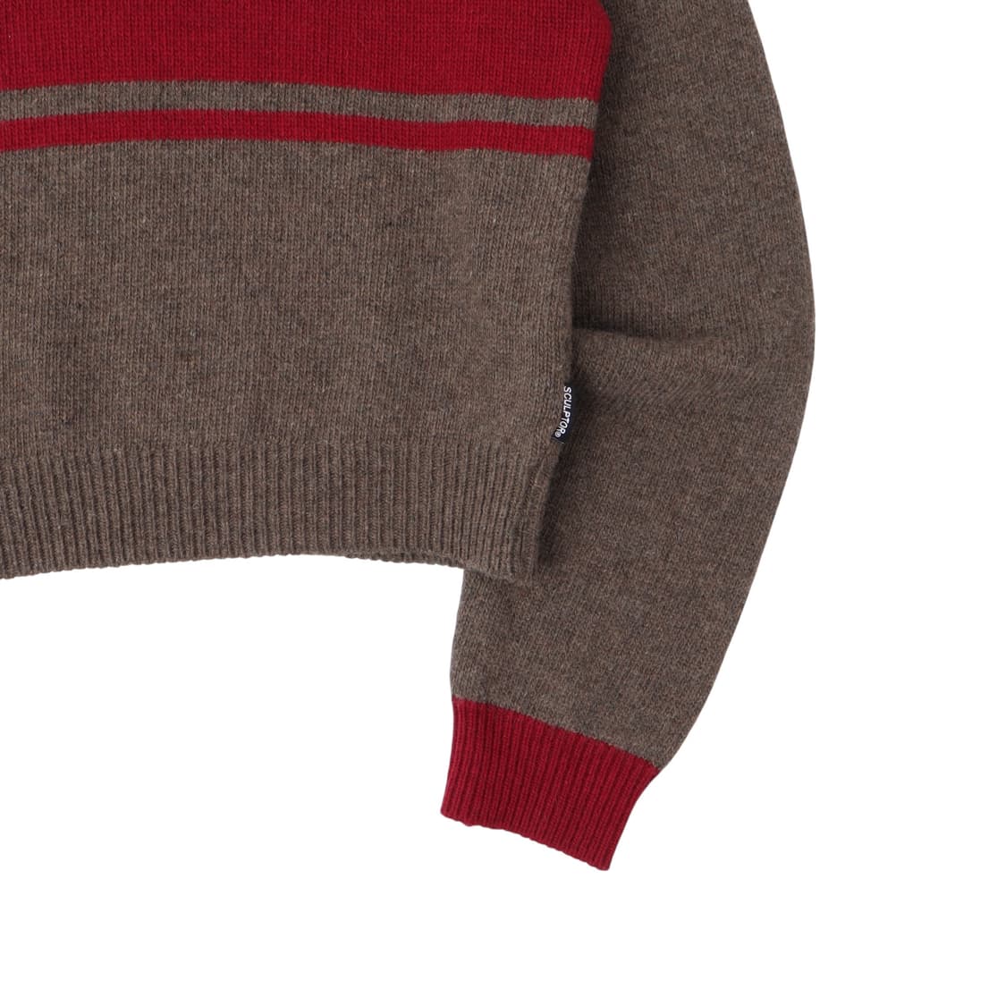 스컬프터 크롭 스트라이프 니트 상품이미지3