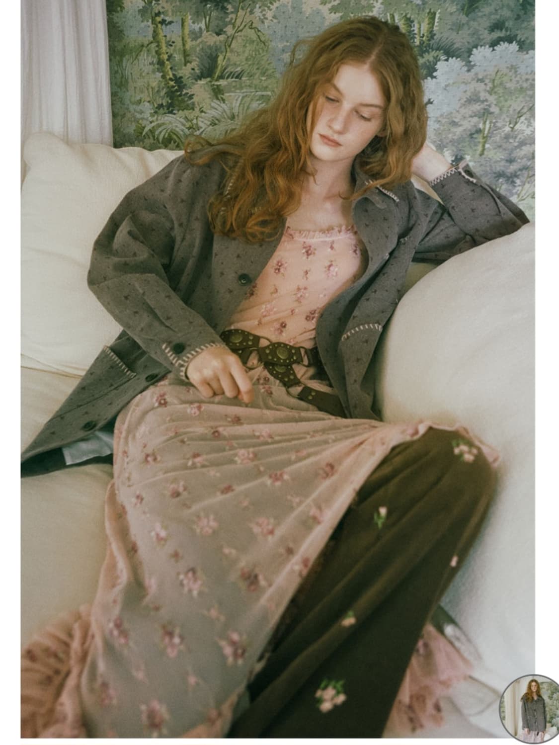 호쿠스포쿠스 워크 자켓  cherry blossom work jacket 상품이미지3