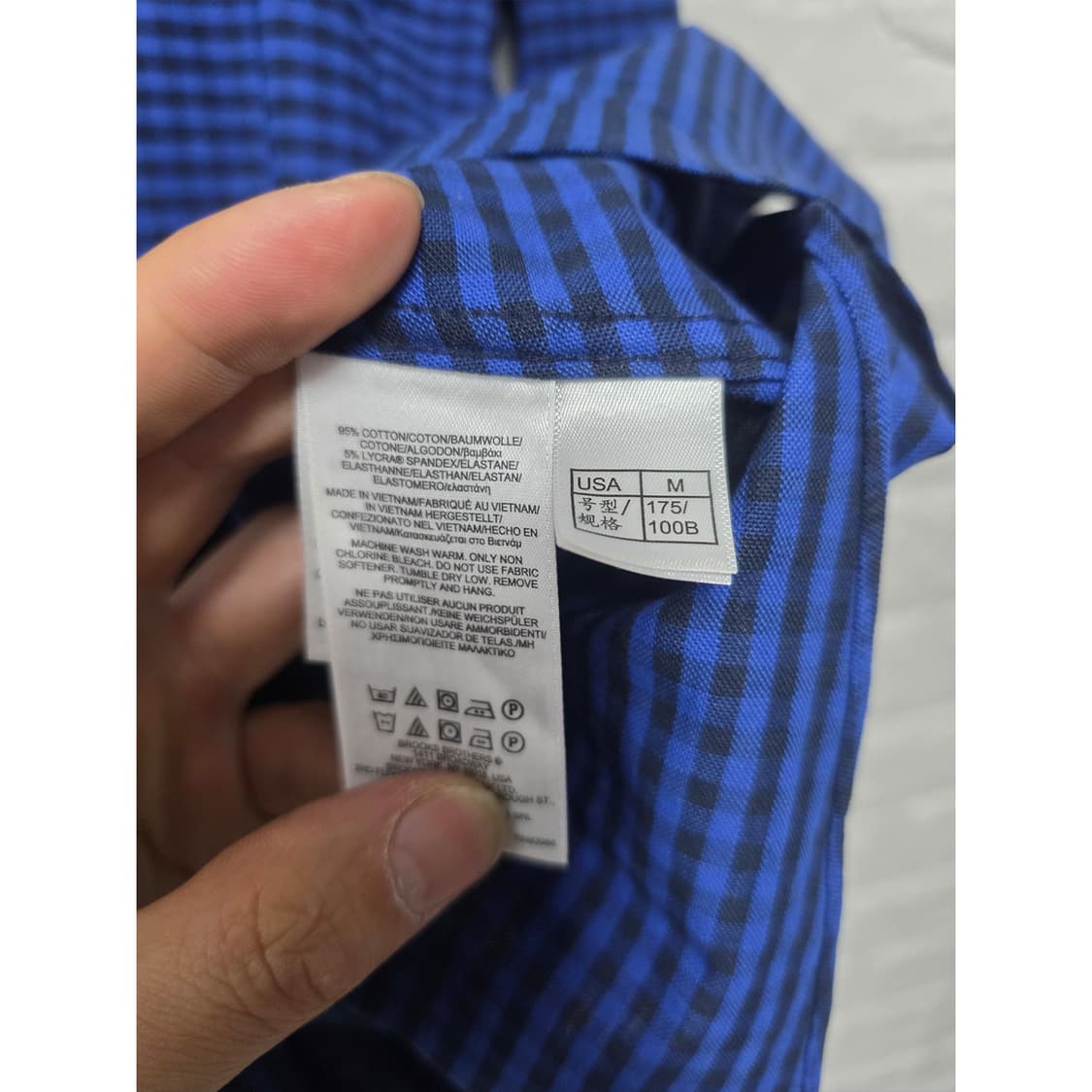 브룩스브라더스 체크 셔츠 L 상품이미지3