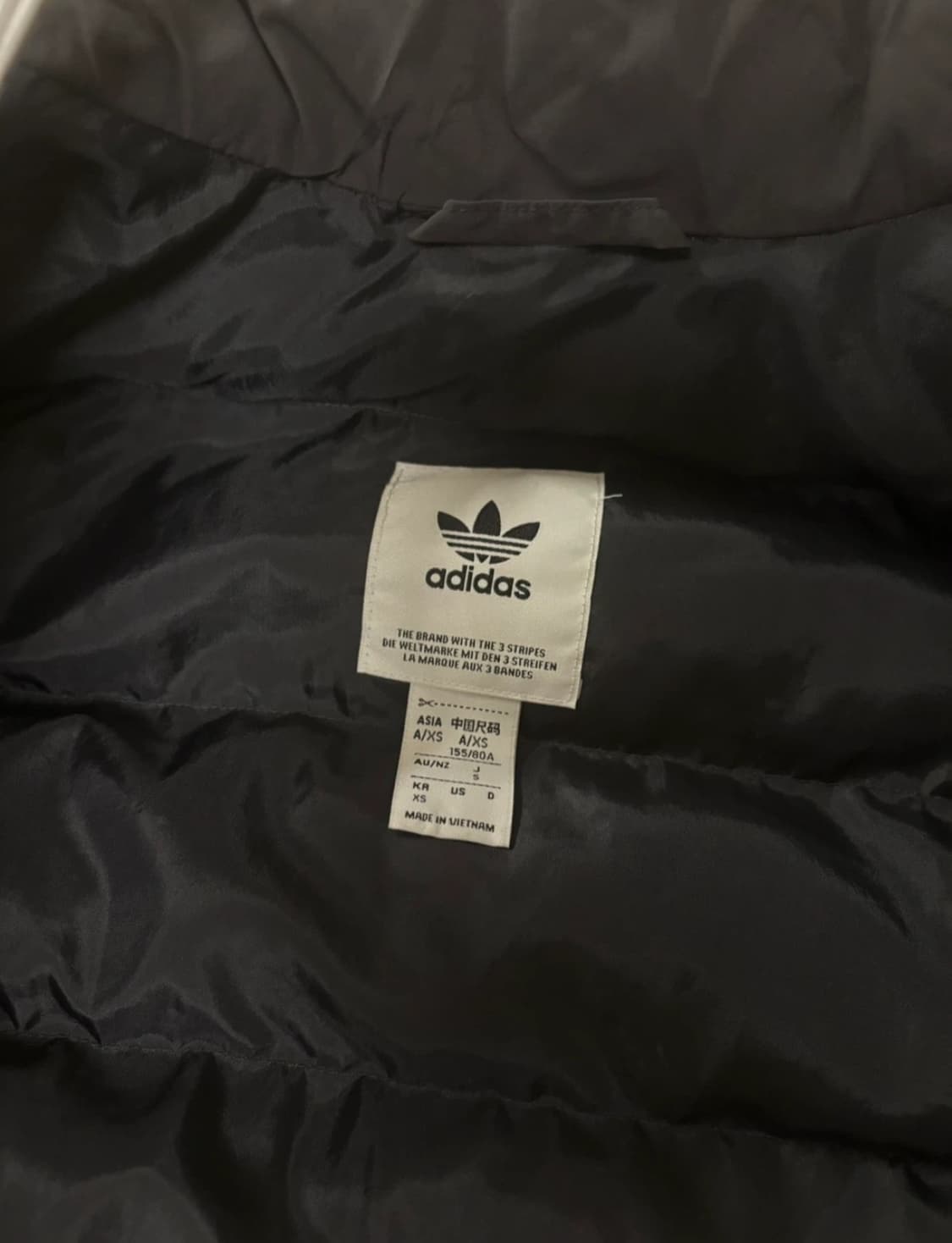 아디다스 숏패딩 아디컬러 빅로고자켓 상품이미지3