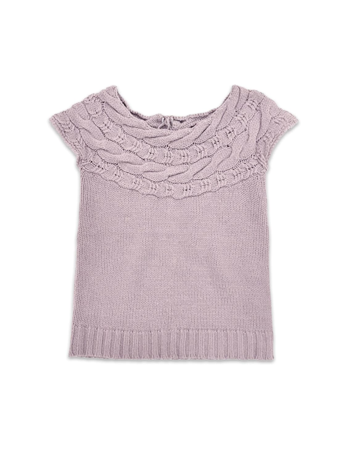 빈티지 퍼플 캡소매 니트 상품이미지2