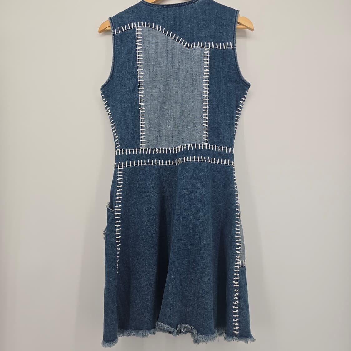 하우스오브홀랜드 데님 패치워크 원피스 상품이미지10