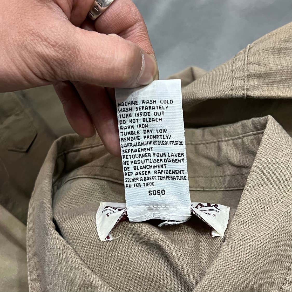  랭글러 배색 워크 셔츠 y14968 상품이미지6