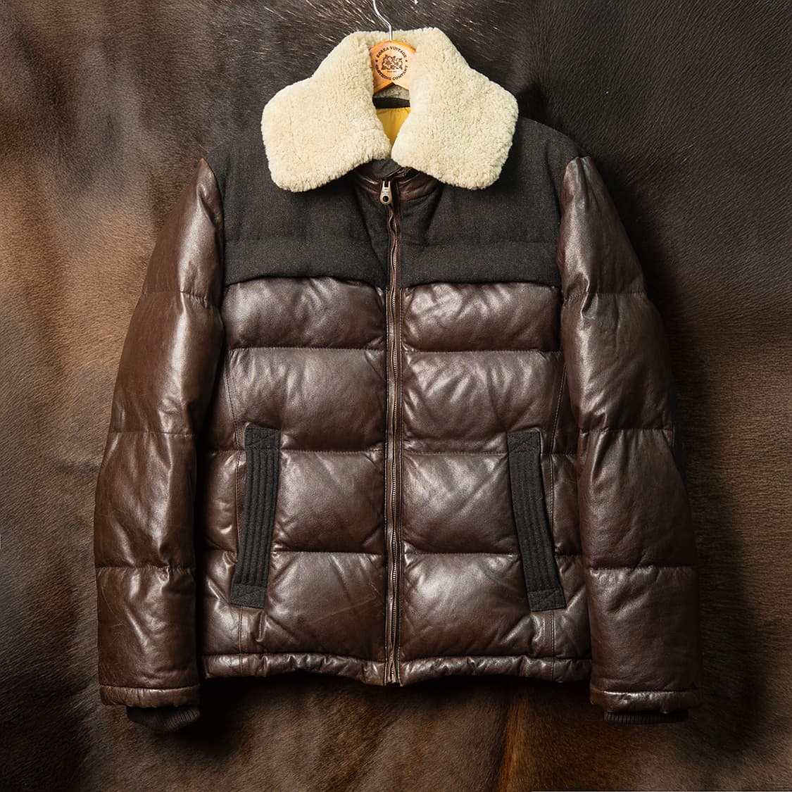 [97] 시리즈 램스킨 레더 다운 자켓  상품이미지1