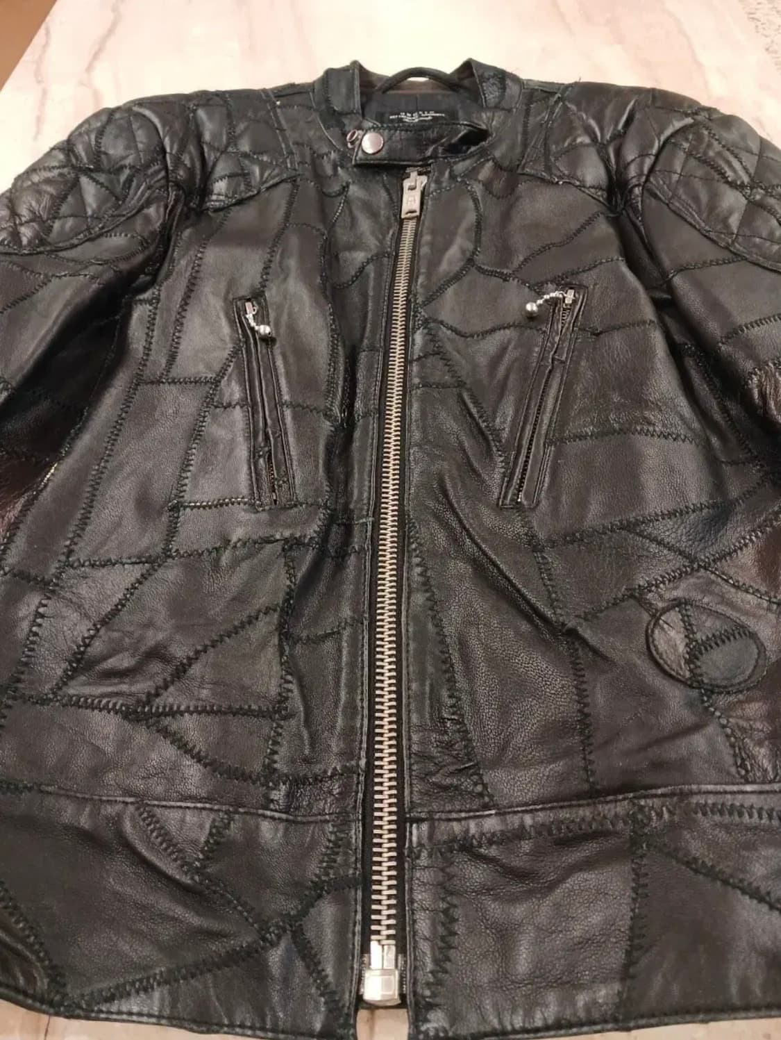 UNUSED LEATHER PATCH WORKED JACKET 상품이미지3