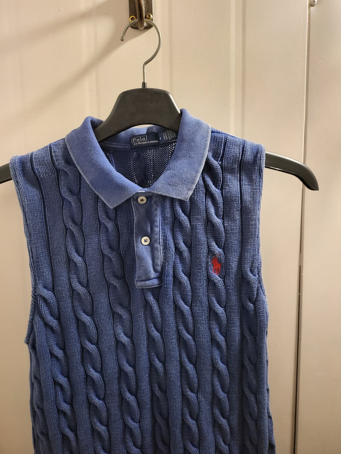 폴로 케이블 니트 조끼  상품이미지2