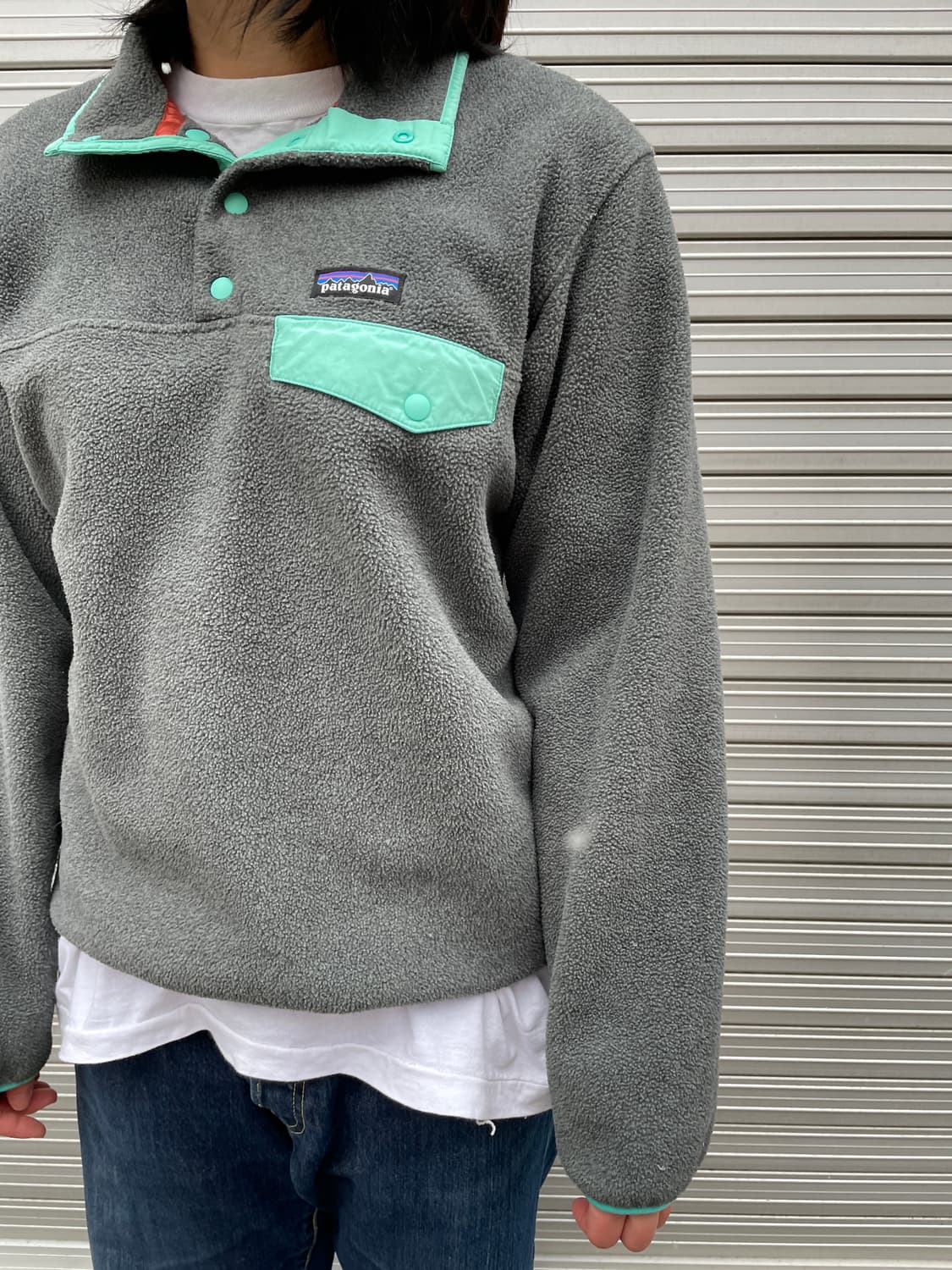 Patagonia Synchilla Nikel&Mint Snap-T 상품이미지1