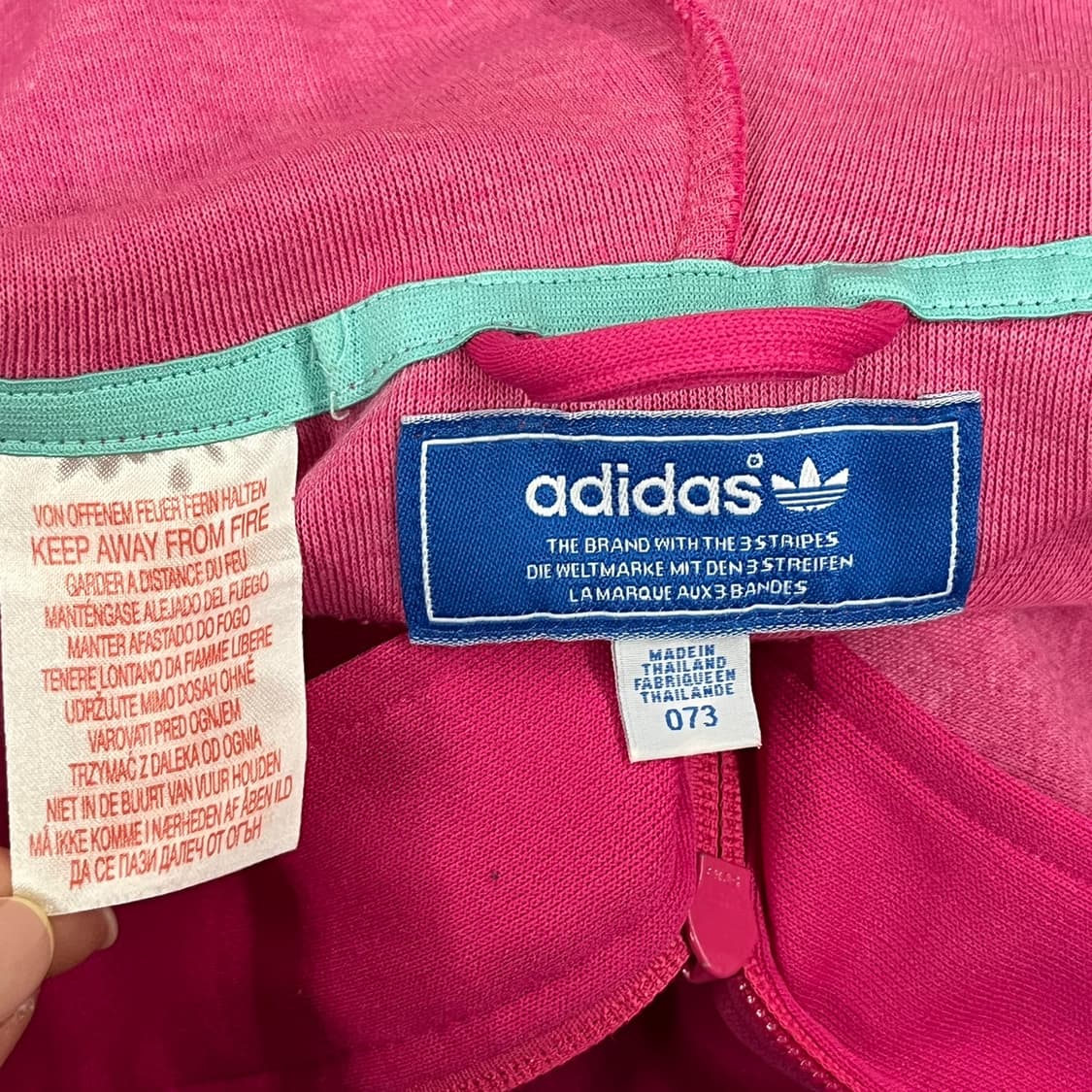 아디다스 핑크 후플 후드집업 73 상품이미지5