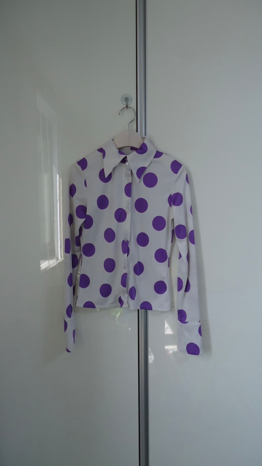 Purple Polka Dot Shirt 상품이미지1