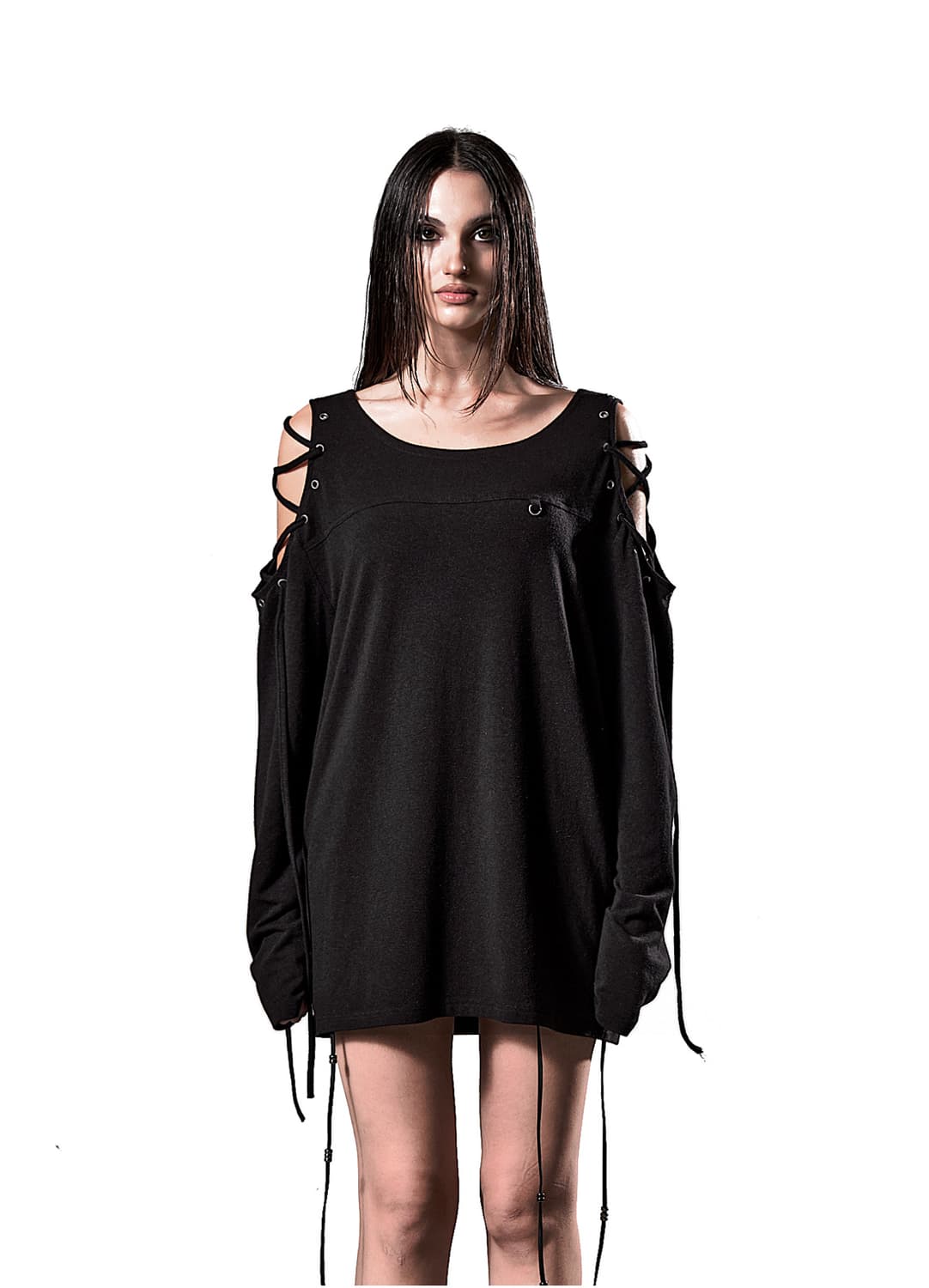 eyang CUT-OUT LACED EYELET LONGSLEEVE TO 상품이미지1