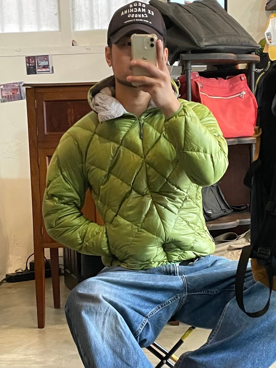 몽벨 후드 경량패딩 M 상품이미지2
