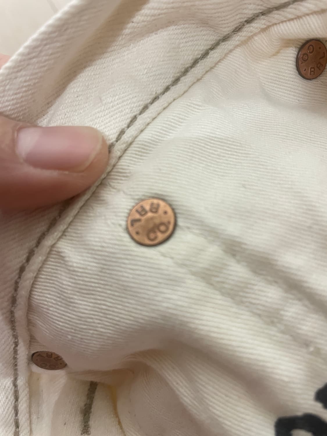 Rrl 시디드 내츄럴 에크루 빈파포 빈티지파이브포켓 상품이미지6