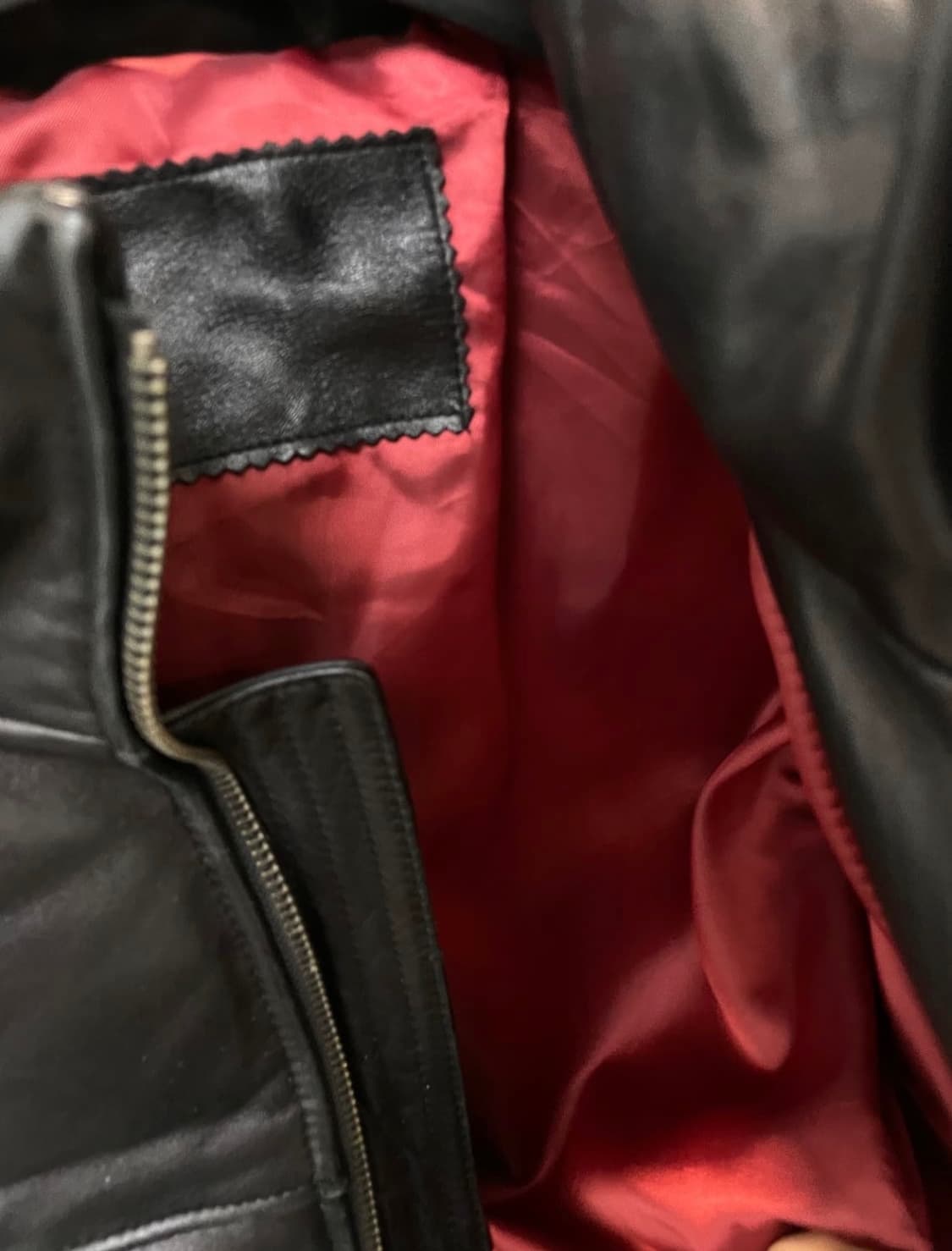 (L) 락시크 바이커 가죽 패딩 상품이미지6