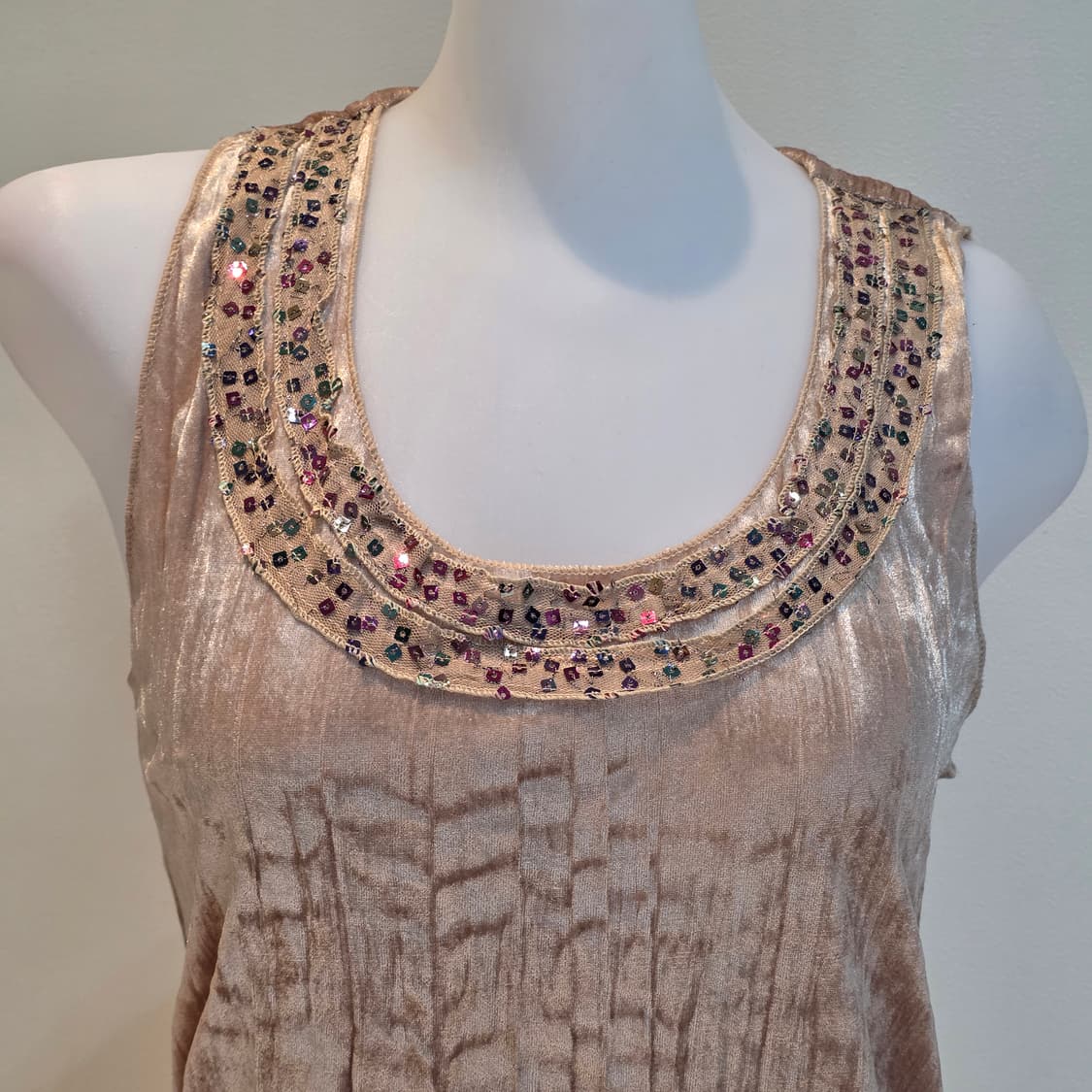 골드벨벳 보헤미안모리걸st 스팽클 슬리브리스 상품이미지3