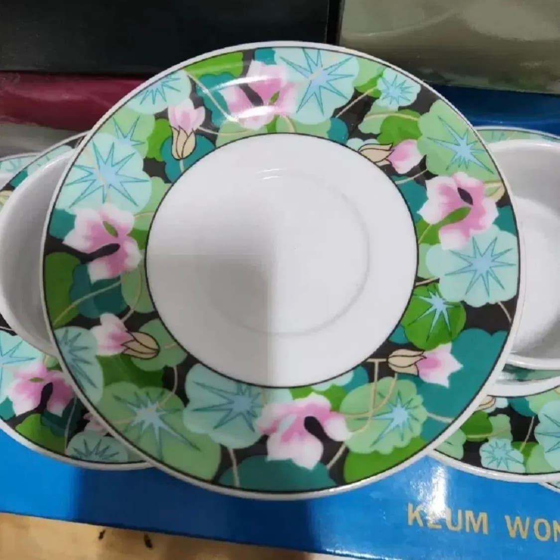 레트로 연꽃 다방 찻잔+소서(1세트) 상품이미지3